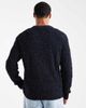 Farah Farah sage nepped knit sweater in navy - 3