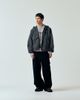 Farah Farah Shenley grid print hooded bomber jacket in navy - 2