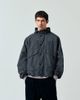 Farah Farah Shenley grid print hooded bomber jacket in navy - 4
