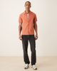 Farah Farah short sleeve logo shirt in coral orange - 2