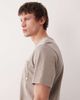 Farah Farah Stacy short sleeve garment dyed pocket logo t-shirt in brown - 4