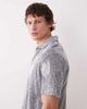 Farah Farah Stoker short sleeve jacquard knit shirt in gray - 4