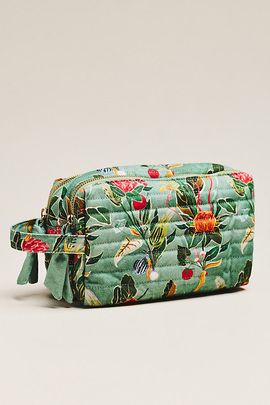 Farm Rio 100% Cotton Painted Cosmetic Bag