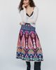Farm Rio 100% Cotton Smocked Midi Skirt - 1