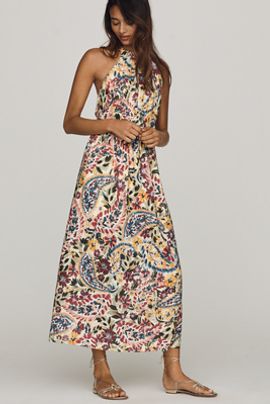 Farm Rio Anthropologie x Farm Rio Halter Maxi Dress