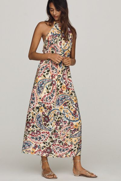 Farm Rio Anthropologie x Farm Rio Halter Maxi Dress
