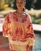 Farm Rio Arabesc Balloon Sleeve Blouse - 2