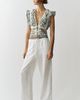 Farm Rio Emily 100% Cotton Tie-Front Blouse - 4