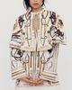 Farm Rio Equestrian 100% Cotton Scarf Cape Mini Dress - 2