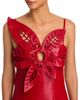 Farm Rio Farm Rio 3D Richilieu Flower Leather Mini Dress - 3