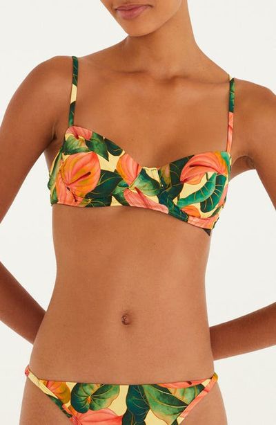 FARM Rio FARM Rio Anthurium Floral Bikini Top