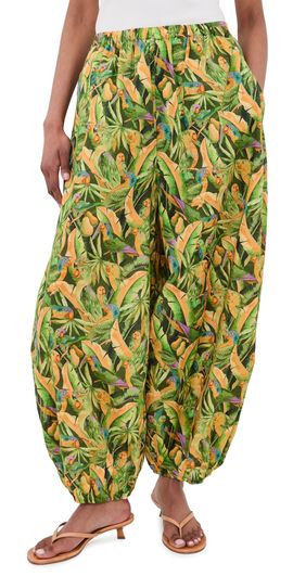 FARM Rio FARM Rio Balloon Pants Parrots Forest Green