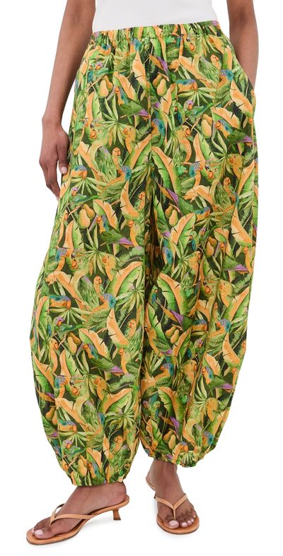 FARM Rio FARM Rio Balloon Pants Parrots Forest Green