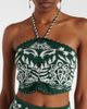 Farm Rio Farm Rio Beaded halterneck crop top - 3