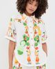 FARM Rio FARM Rio Biricutico Scarf Off-White Short Sleeve Shirt Biricutico Scarf Off-White - 2