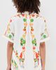 FARM Rio FARM Rio Biricutico Scarf Off-White Short Sleeve Shirt Biricutico Scarf Off-White - 3
