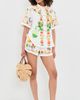 FARM Rio FARM Rio Biricutico Scarf Off-White Short Sleeve Shirt Biricutico Scarf Off-White - 5