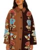 Farm Rio Farm Rio Blanket Stitch Fleece Midi Coat - 4