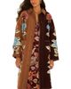Farm Rio Farm Rio Blanket Stitch Fleece Midi Coat - 5