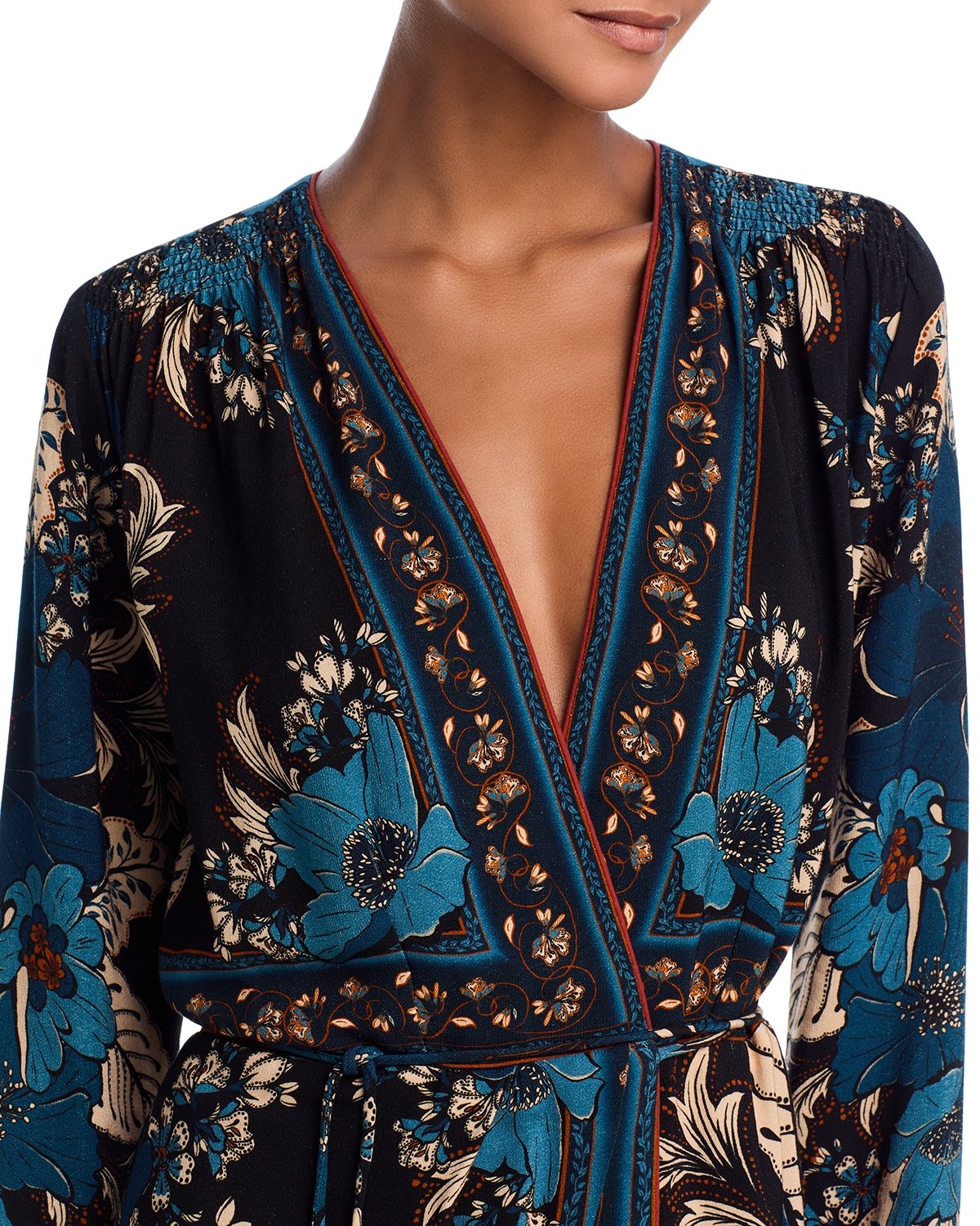 Farm Rio - Blossom Tapestry Black Midi Dress