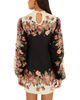 Farm Rio Farm Rio Blouson Sleeve Mock Neck Mini Dress - 3