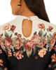 Farm Rio Farm Rio Blouson Sleeve Mock Neck Mini Dress - 5