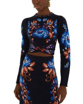 Farm Rio Farm Rio Bow Garden Knit Top