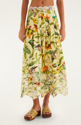 FARM Rio FARM Rio Brasil Collage Maxi Skirt