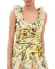 FARM Rio FARM Rio Brasil Collage Soft Yellow Mini Dress Brasil Collage Soft Yellow - 1