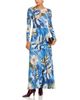 Farm Rio Farm Rio Chita Pietra Dura Long Sleeve Maxi Dress - 4