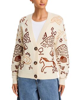 Farm Rio Farm Rio Countryside Cornelli Wool Cardigan