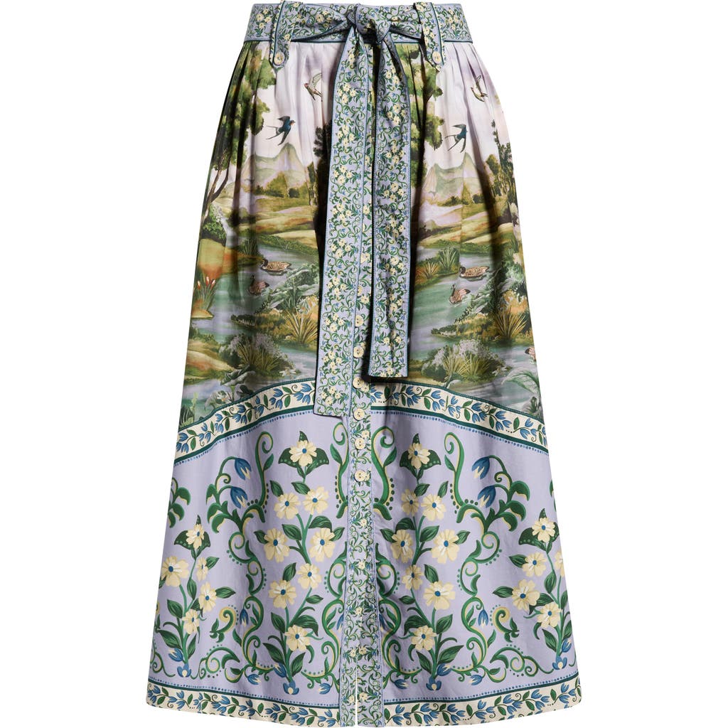 FARM Rio FARM Rio Countryside Landscape Midi Skirt