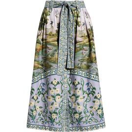 FARM Rio FARM Rio Countryside Landscape Midi Skirt