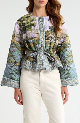 FARM Rio FARM Rio Countryside Landscape Quilted Cotton Jacket