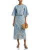 Farm Rio Farm Rio Cropped Denim Embroidered top - 2