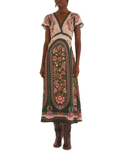 Farm Rio Farm Rio Daniela Green Maxi Dress