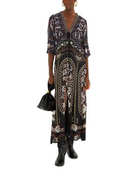 Farm Rio Farm Rio Daniela Short Sleeve Maxi Dress