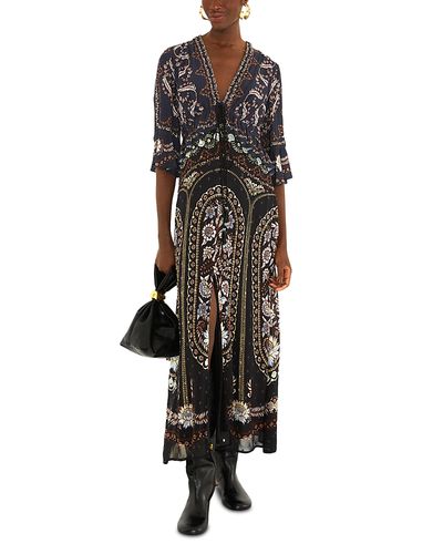 Farm Rio Farm Rio Daniela Short Sleeve Maxi Dress