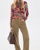 FARM Rio FARM Rio Delhi Floral Burgundy Velvet Jersey Blouse Delhi Floral Burgundy - 5