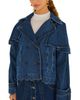 Farm Rio Farm Rio Denim Cropped Trench Jacket - 3
