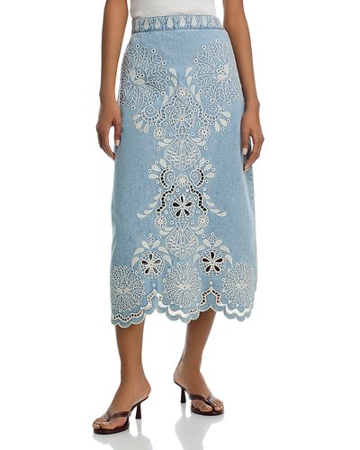 Farm Rio Farm Rio Denim Richelieux Midi Ski