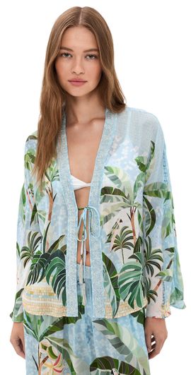 FARM Rio FARM Rio Embroidered Blouse Mosaic Rio