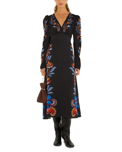 Farm Rio Farm Rio Energy Tie Back Midi Dress