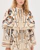FARM Rio FARM Rio Equestrian Scarf Mini Cape Dress Equestrian Scarf Winter White - 2