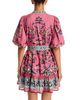 Farm Rio Farm Rio Floral Beauty Tapestry Belted Mini Dress - 4