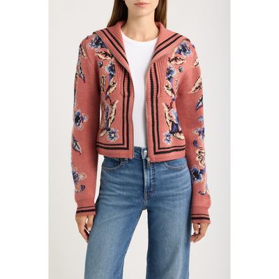 FARM Rio FARM Rio Floral Beauty Tapestry Zip Cardigan 