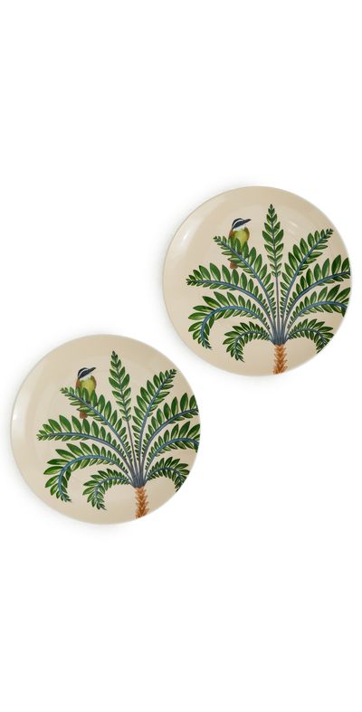FARM Rio FARM Rio Floral Nature Dessert Plates Set of 2 Multi One