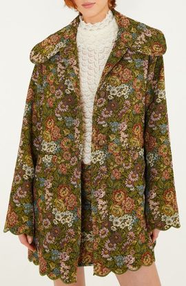FARM Rio FARM Rio Flower Jacquard Trench Coat