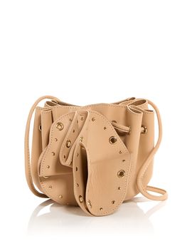 Farm Rio Farm Rio Flower Stud Leather Crossbody Bag