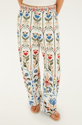 FARM Rio FARM Rio Fraga Print Belted Tapered Pants